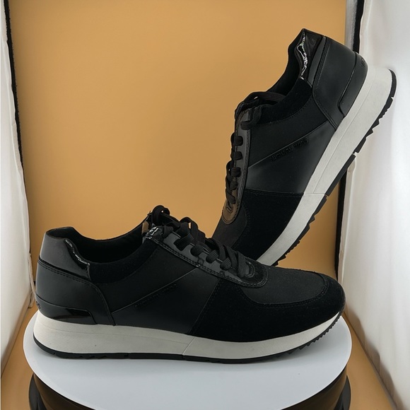 MICHAEL MICHAEL KORS Allie Leather and Canvas Sneaker - Picture 11 of 15